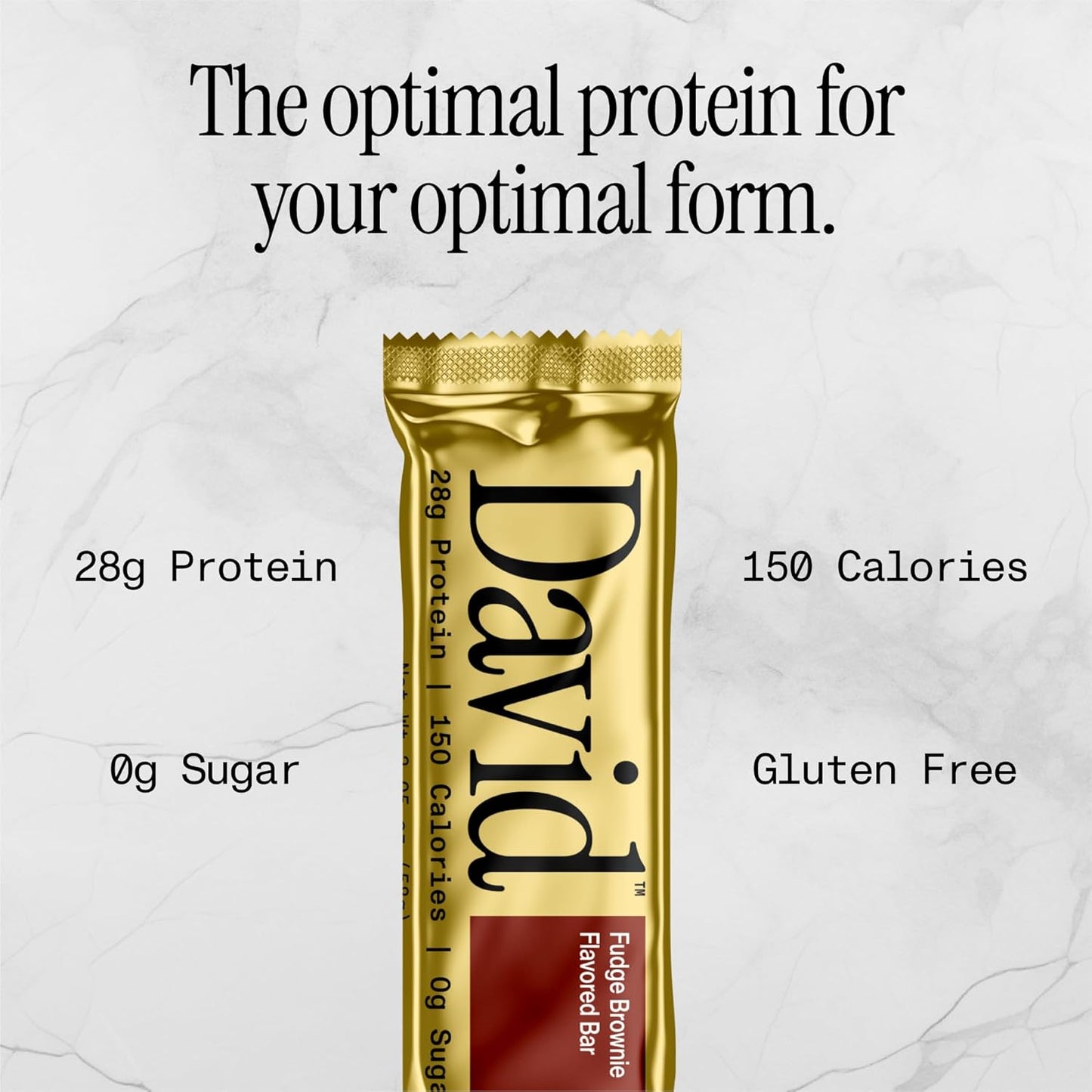 David Fudge Brownie Bar - 28g Protein Bar (12ct)