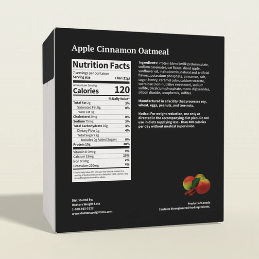 ProtiWise Apple Cinnamon Oatmeal | High-Fiber Oatmeal (7ct)