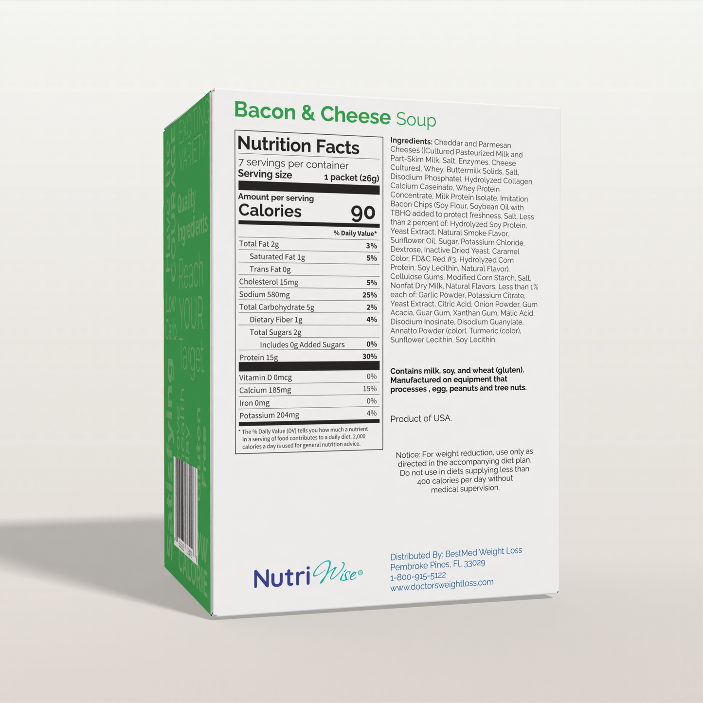 NutriWise Protein Broccoli & Cheese Diet High-Protein Soup