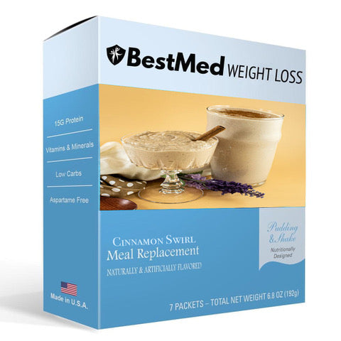 BestMed - Cinnamon Swirl Meal Replacement (7/Box) - Doctors Weight Loss
