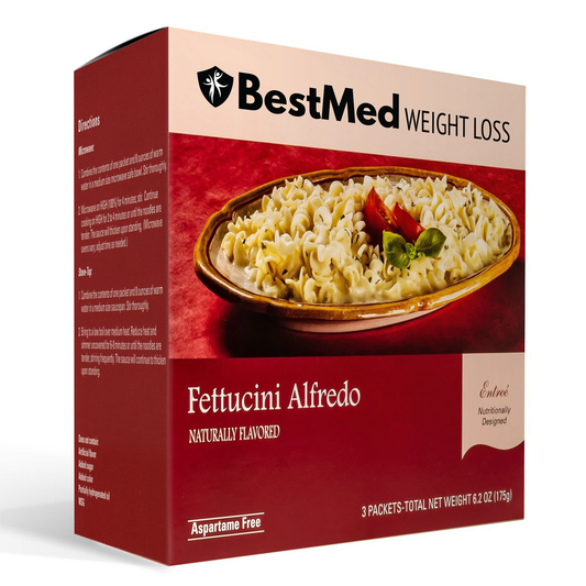 BestMed - Fettuccini Alfredo Entree (3/Box) - Doctors Weight Loss
