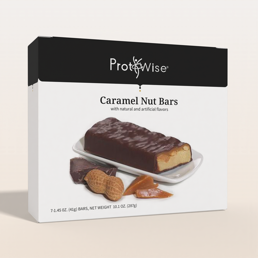 ProtiWise Caramel Nut High-Protein Bars (7/Box)