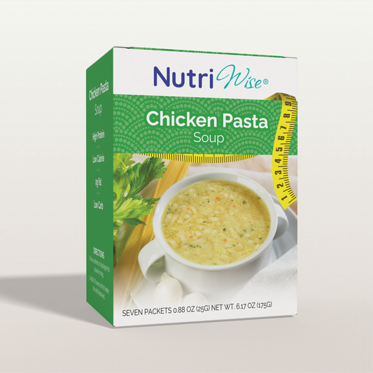 NutriWise Chicken with Pasta Soup | Low Calories High Protein  (7/Box)