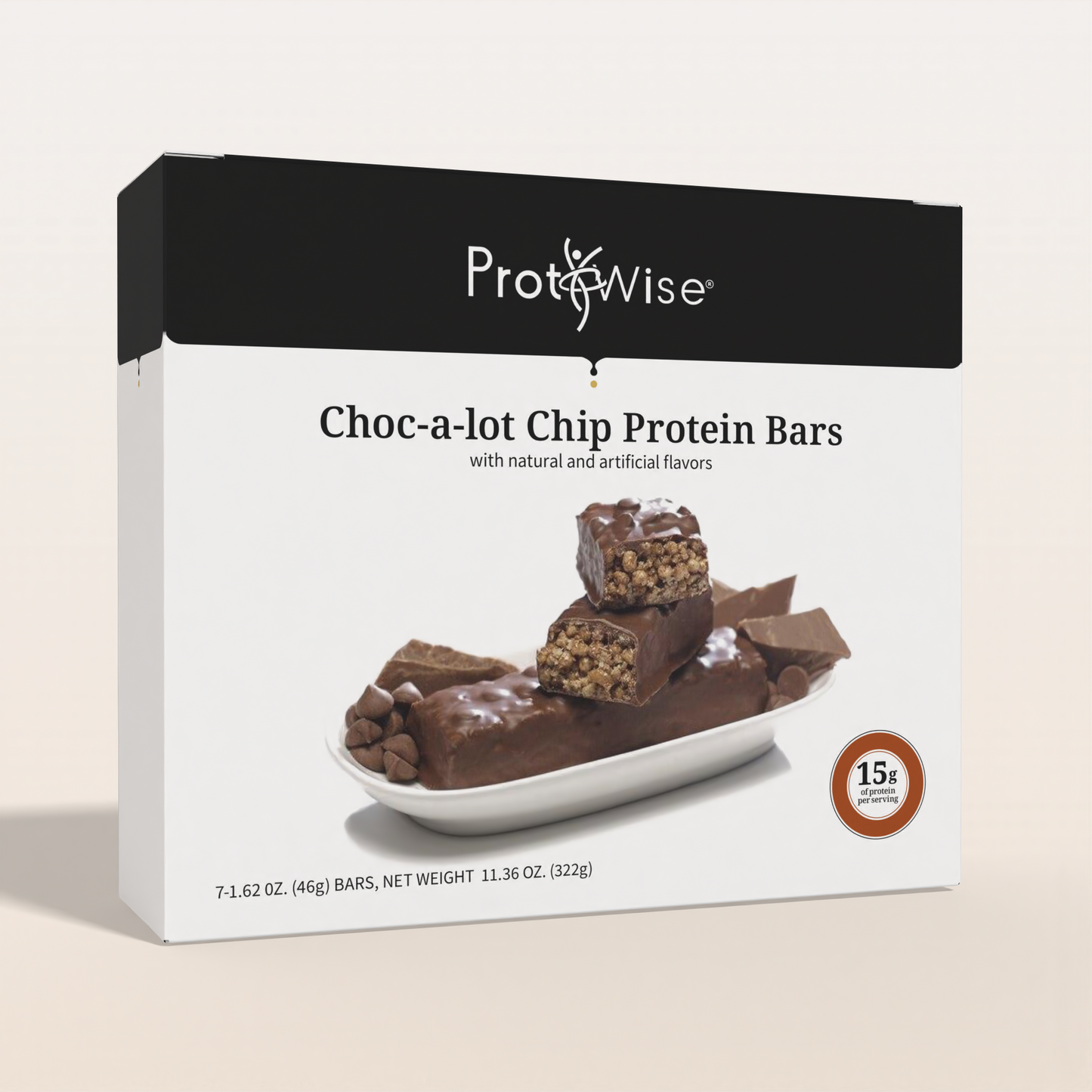 ProtiWise Choc-a-lot Chip Bars | Protein Bars (7/Box)