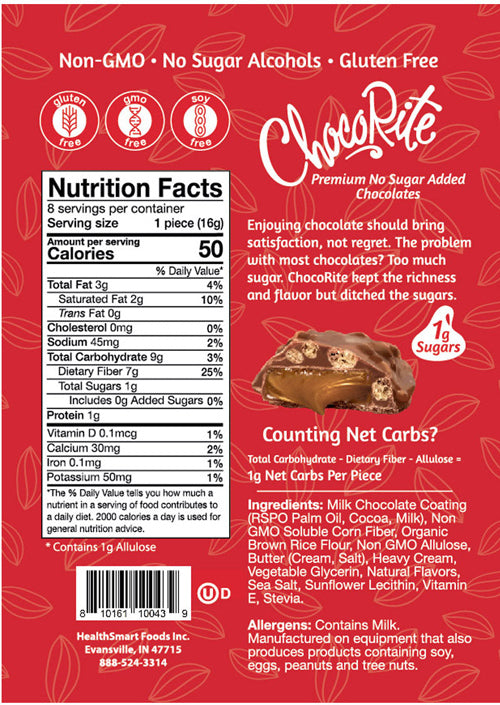 ChocoRite Crispy Caramels | Keto-Friendly (8ct)