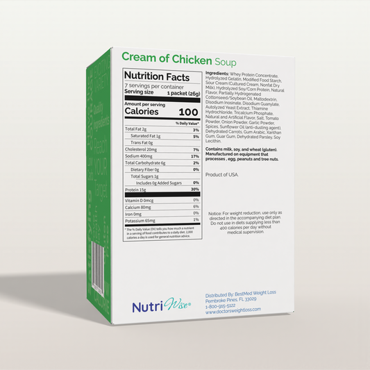 NutriWise Protein Soup | Cream of Chicken (7ct)
