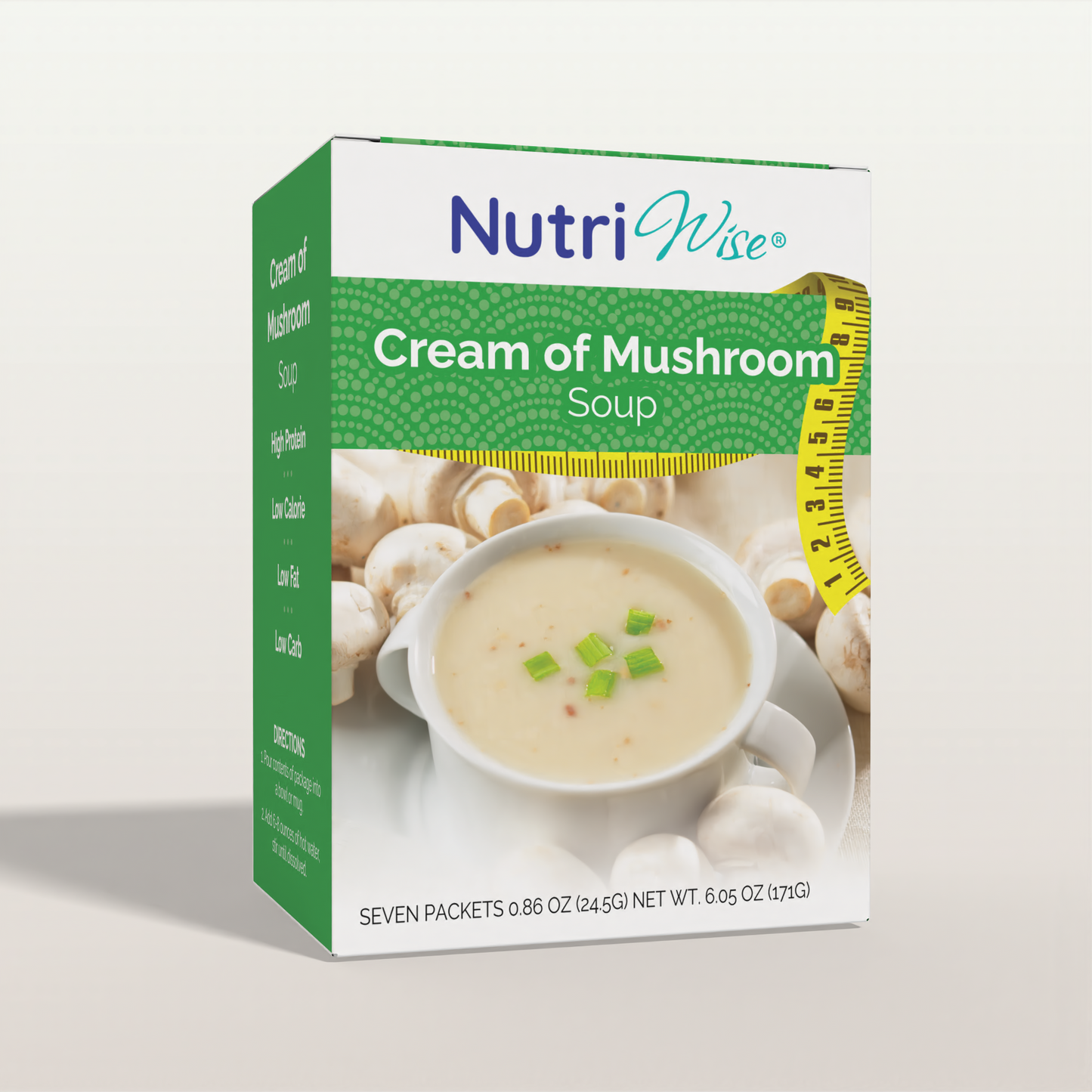 🎁 NutriWise Protein Cream of Mushroom Diet Protein Soup (7ct) (100% off)