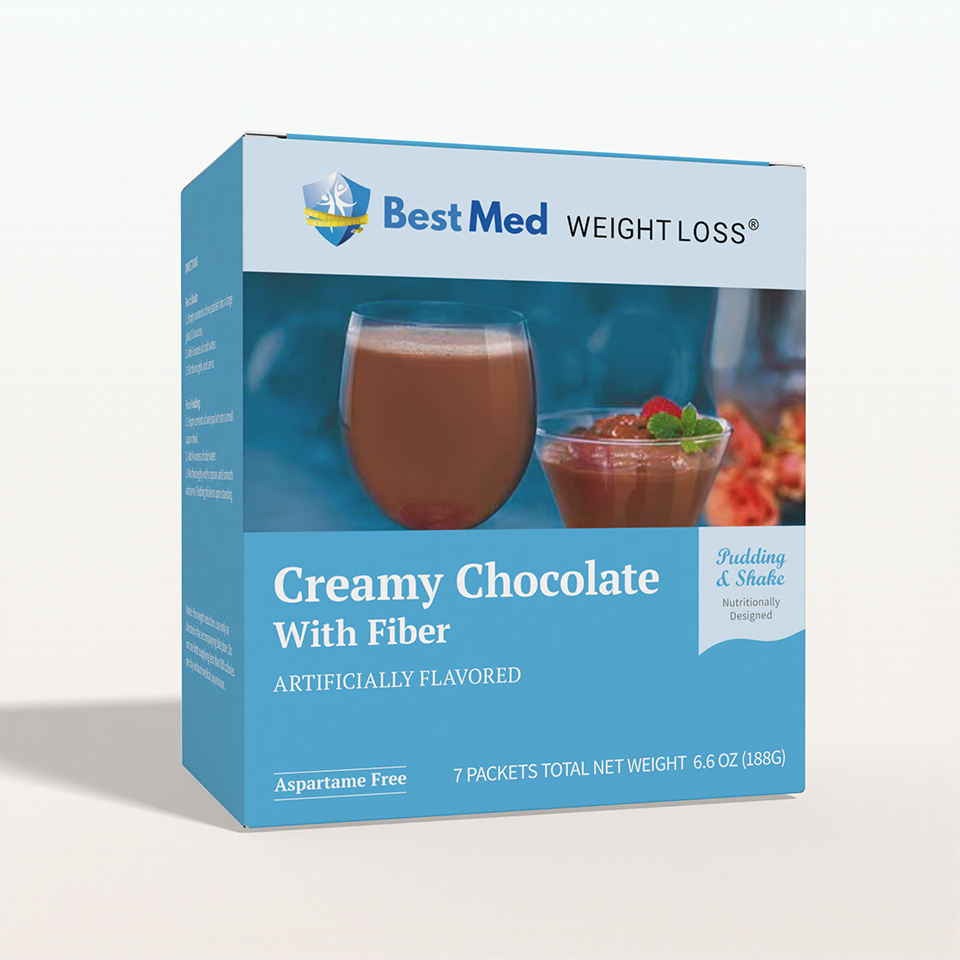 BestMed Pudding & Shake, Creamy Chocolate with High-Fiber