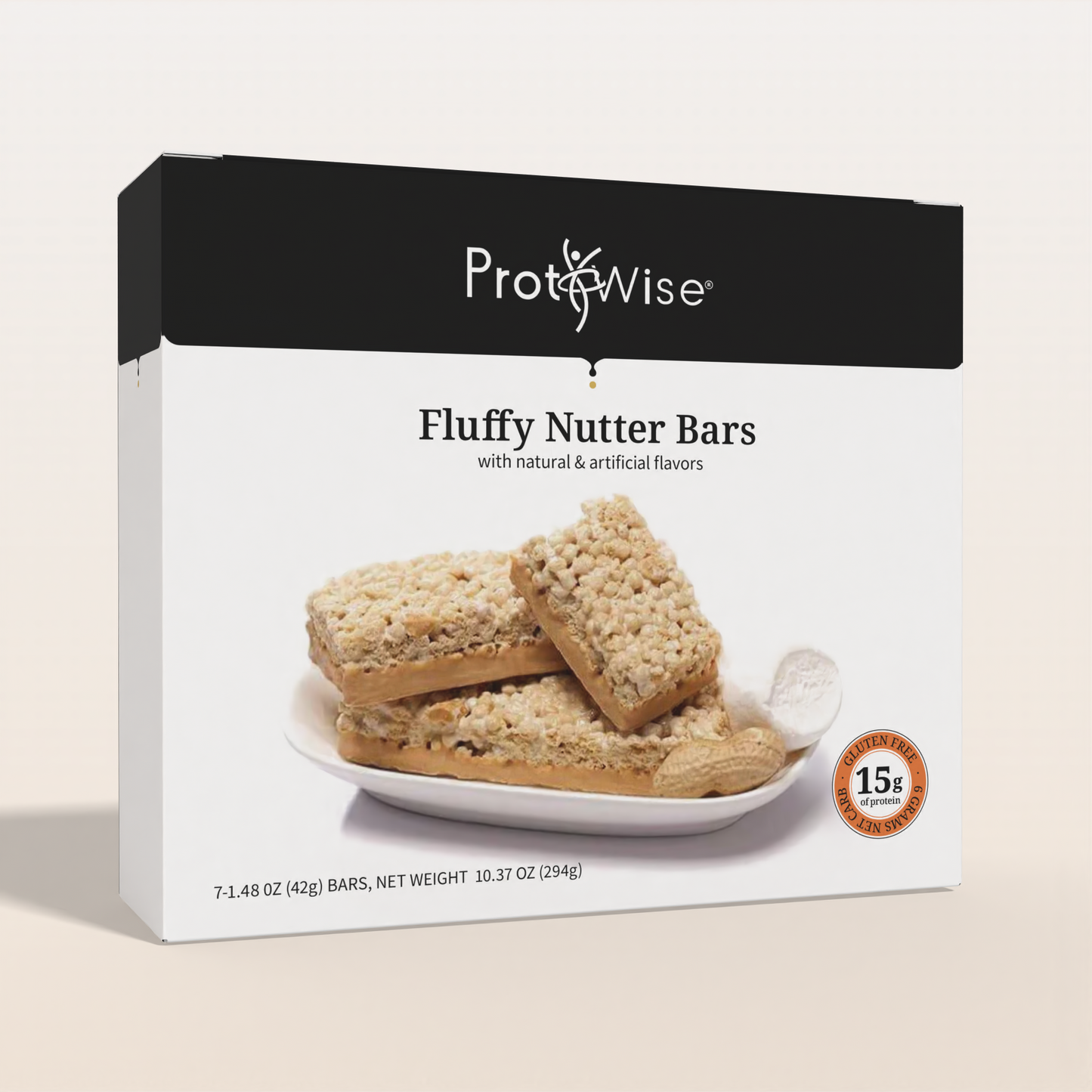 ProtiWise Fluffy Nutter Gluten-Free Protein Bars (7/Box)