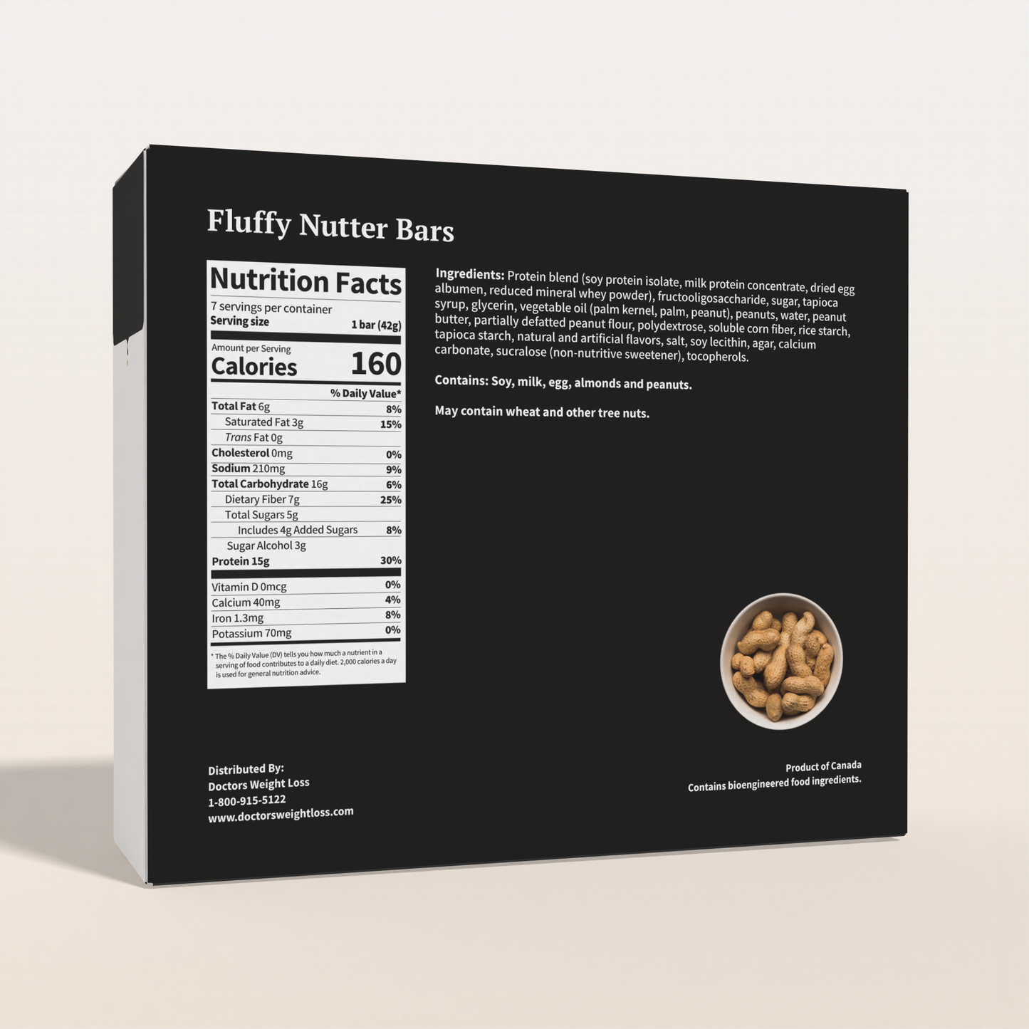 ProtiWise Fluffy Nutter Gluten-Free Protein Bars (7/Box)