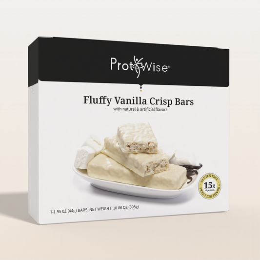 ProtiWise Fluffy Vanilla Crisp High-Protein Bars (7/Box)
