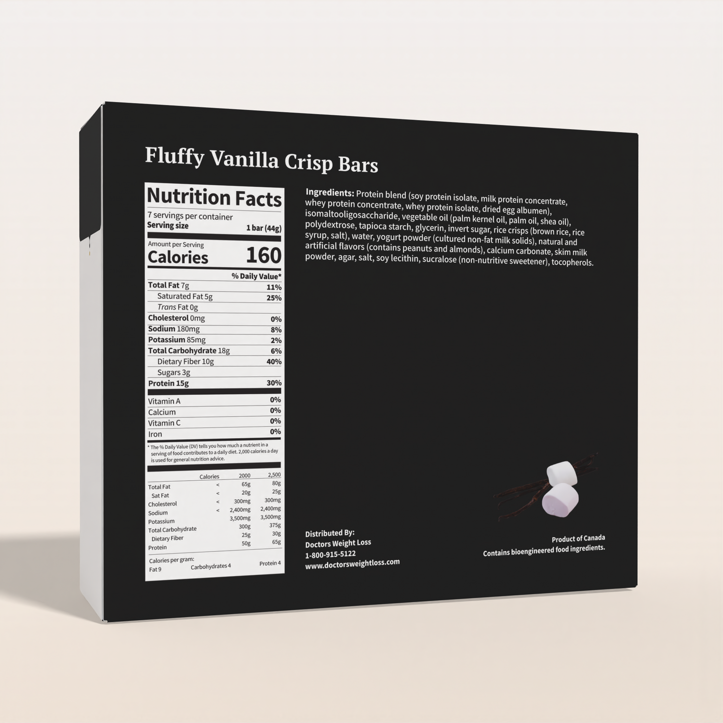 ProtiWise Fluffy Vanilla Crisp High-Protein Bars (7/Box)