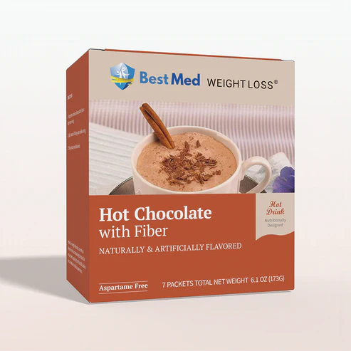 Hot Chocolate with High-Fiber (7/Box) - Aspartame Free - BestMed