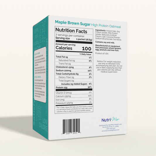NutriWise Maple Brown Sugar Protein Oatmeal (7ct)
