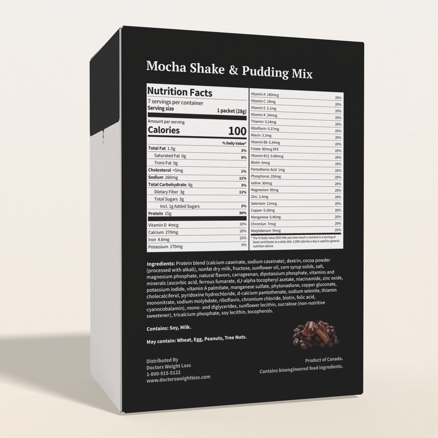 ProtiWise Meal Replacement Shake | Mocha Shake or Pudding Mix (7/Box)