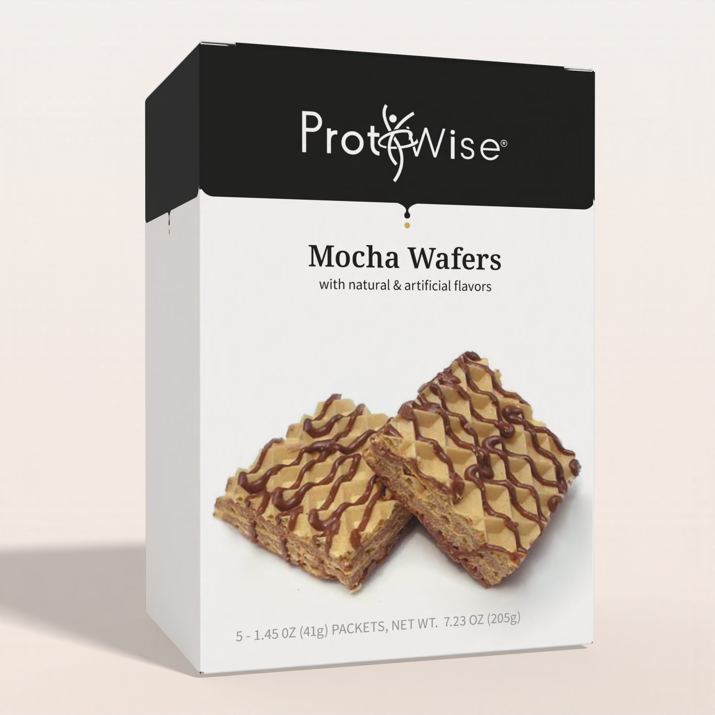 ProtiWise Mocha Wafers | High in Protein (5/Box)