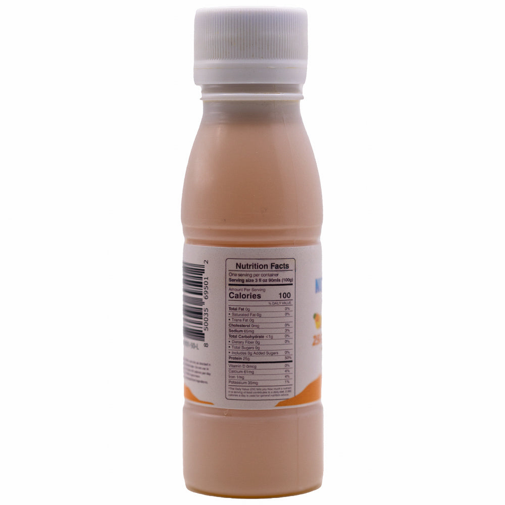 NutriWise Orange 25g Whey Protein & Collagen Power Shot (6-Pack Bottles)