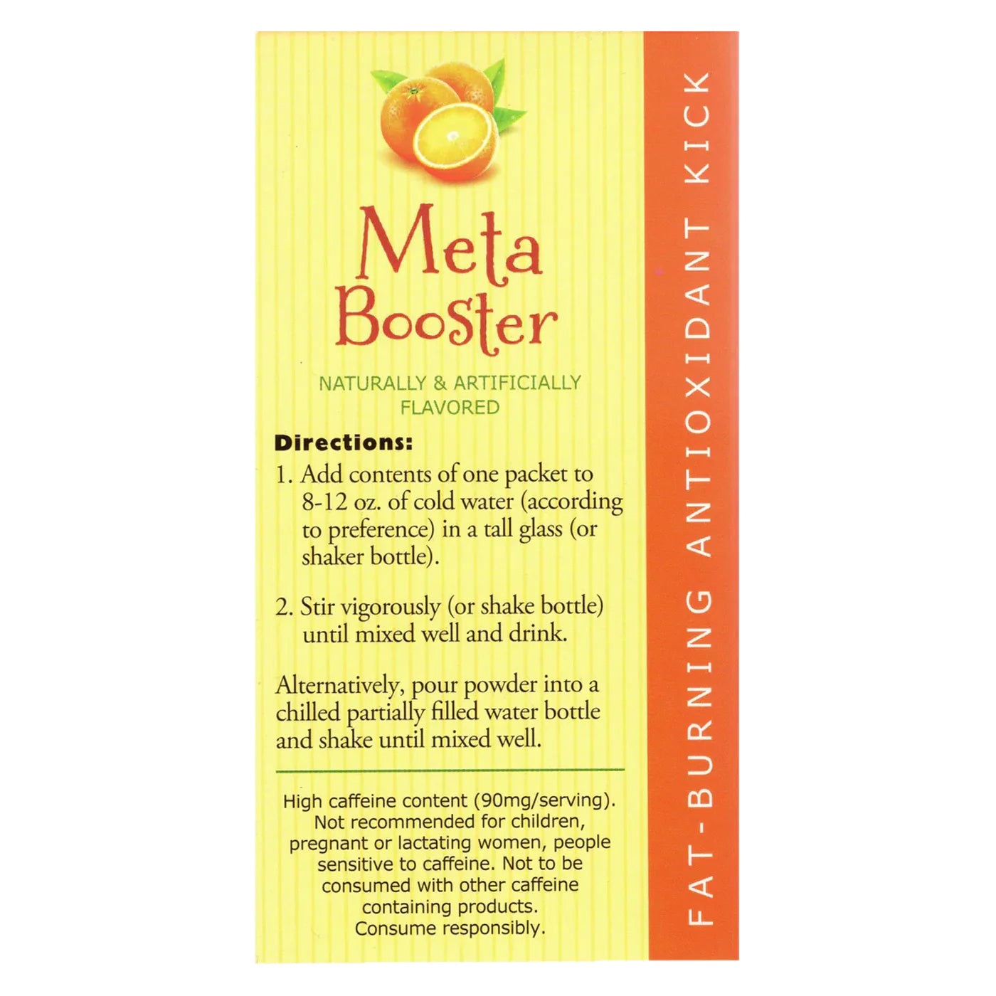 NutriWise Meta Booster Thermogenic Antioxidant Drink | Orange (14/box)