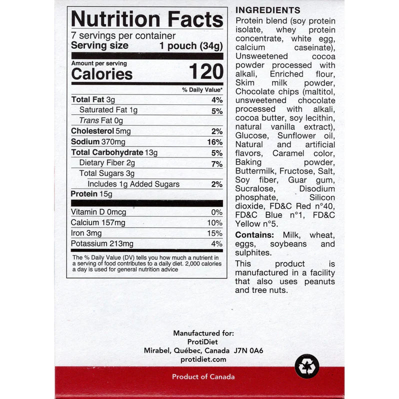 ProtiDIET Chocolate Fudge Cake | High Protein (7ct)