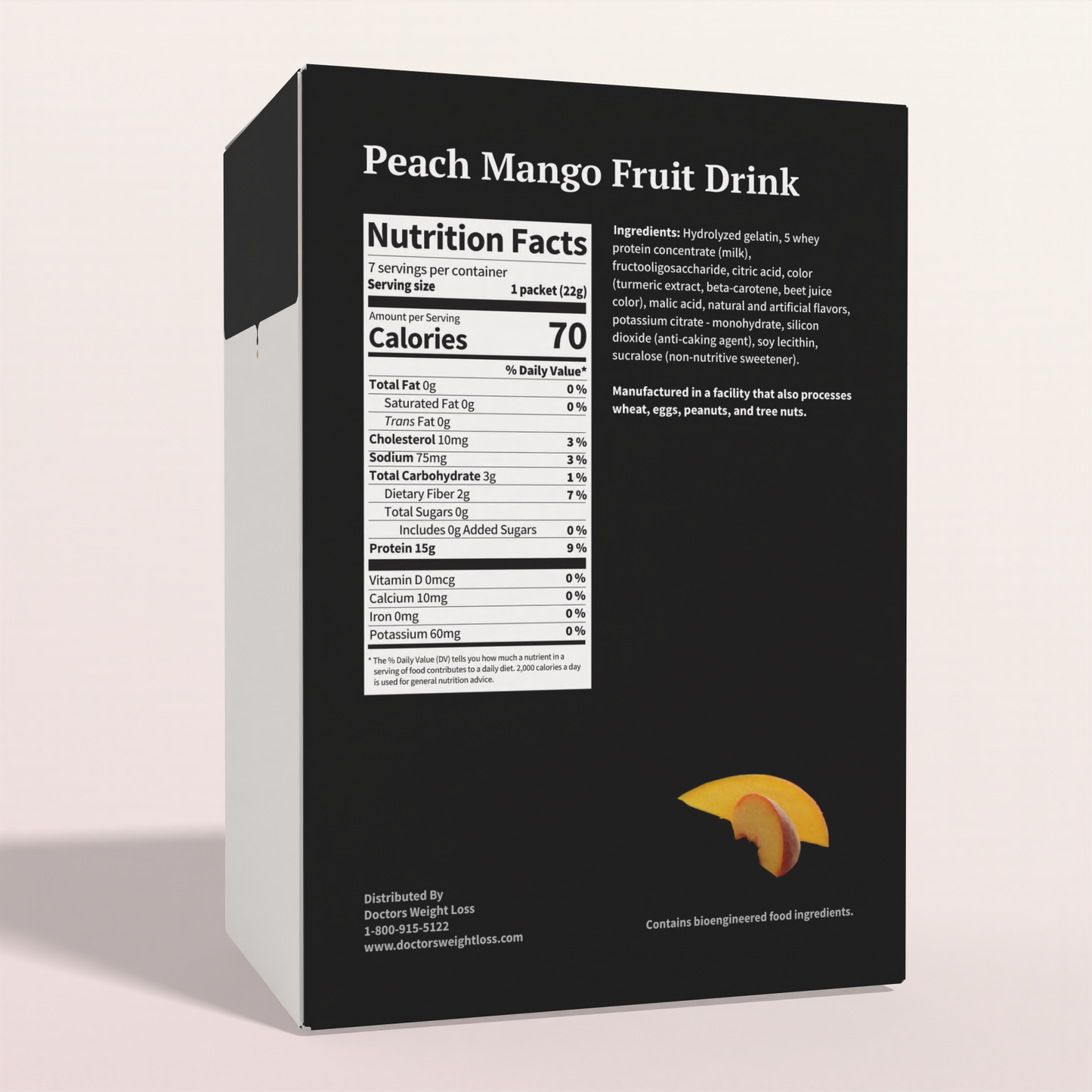 ProtiWise Peach Mango | High-Protein Fruit Drink (7/Box)
