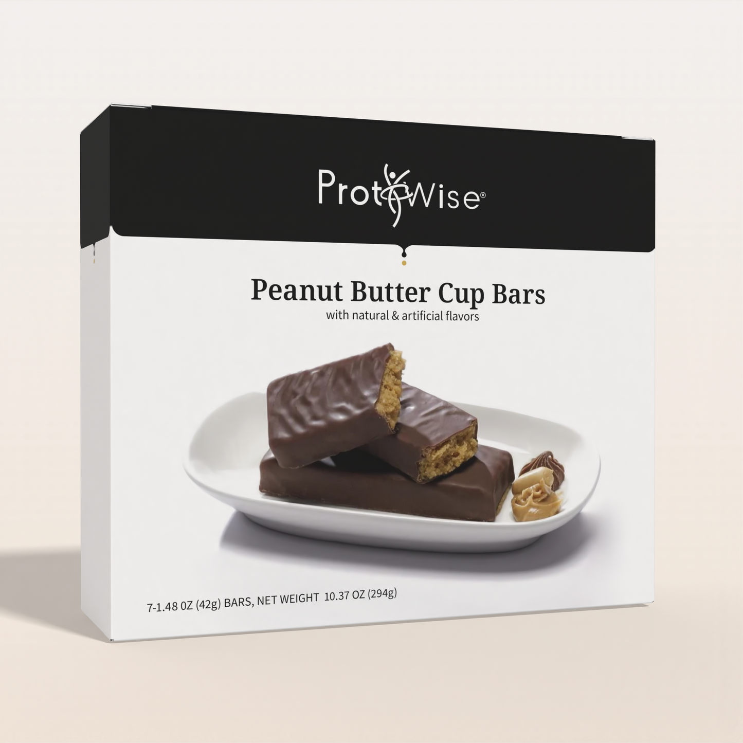 ProtiWise Peanut Butter Cup High-Protein Bars (7/Box)