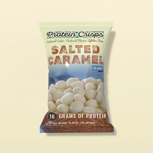 NutriWise Salted Caramel Crisps, Low-Calorie Snack (7 Bags)