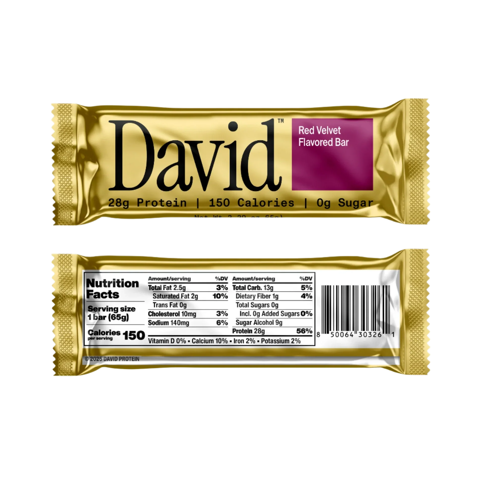 David Bars 28g High-Protein | Red Velvet (1ct) – NutriWise