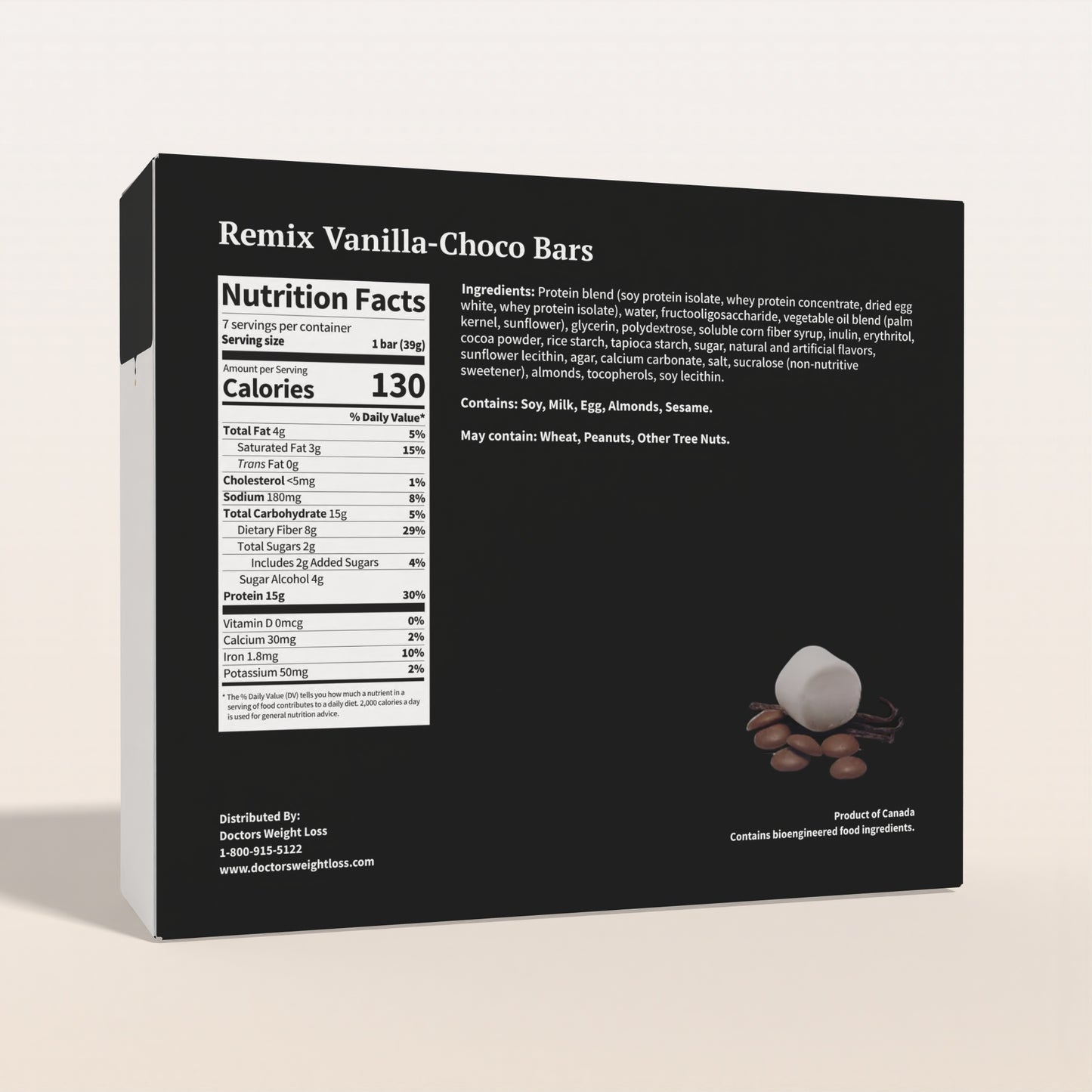 ProtiWise Remix Vanilla-Choco Protein Bars (7/Box)