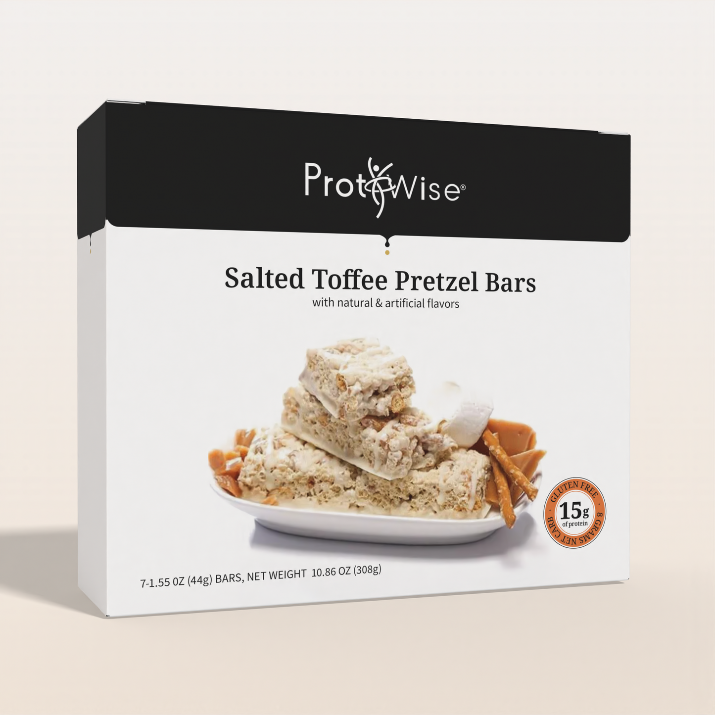 ProtiWise Salted Toffee Pretzel Protein Bars (7/Box)