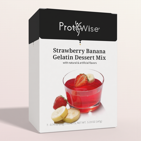 ProtiWise - Strawberry Banana Protein Gelatin | Sugar Free (7/Box)