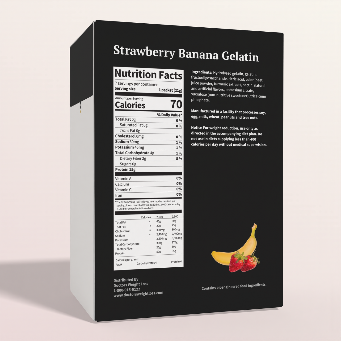ProtiWise - Strawberry Banana Protein Gelatin | Sugar Free (7/Box)
