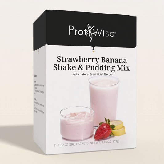 ProtiWise Strawberry Banana Shake or Pudding Mix | 15g Protein