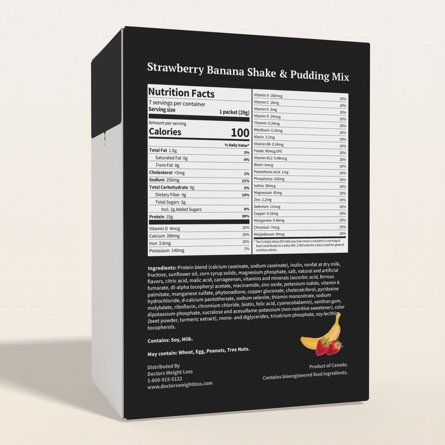 ProtiWise Strawberry Banana Shake or Pudding Mix | 15g Protein