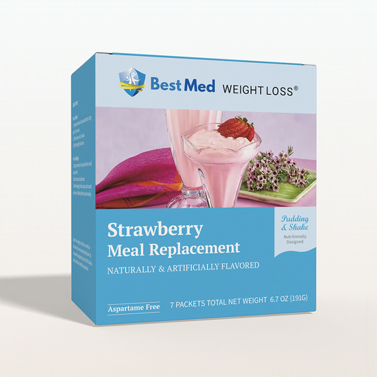 BestMed Pudding & Shake, Weight Loss Strawberry Shake
