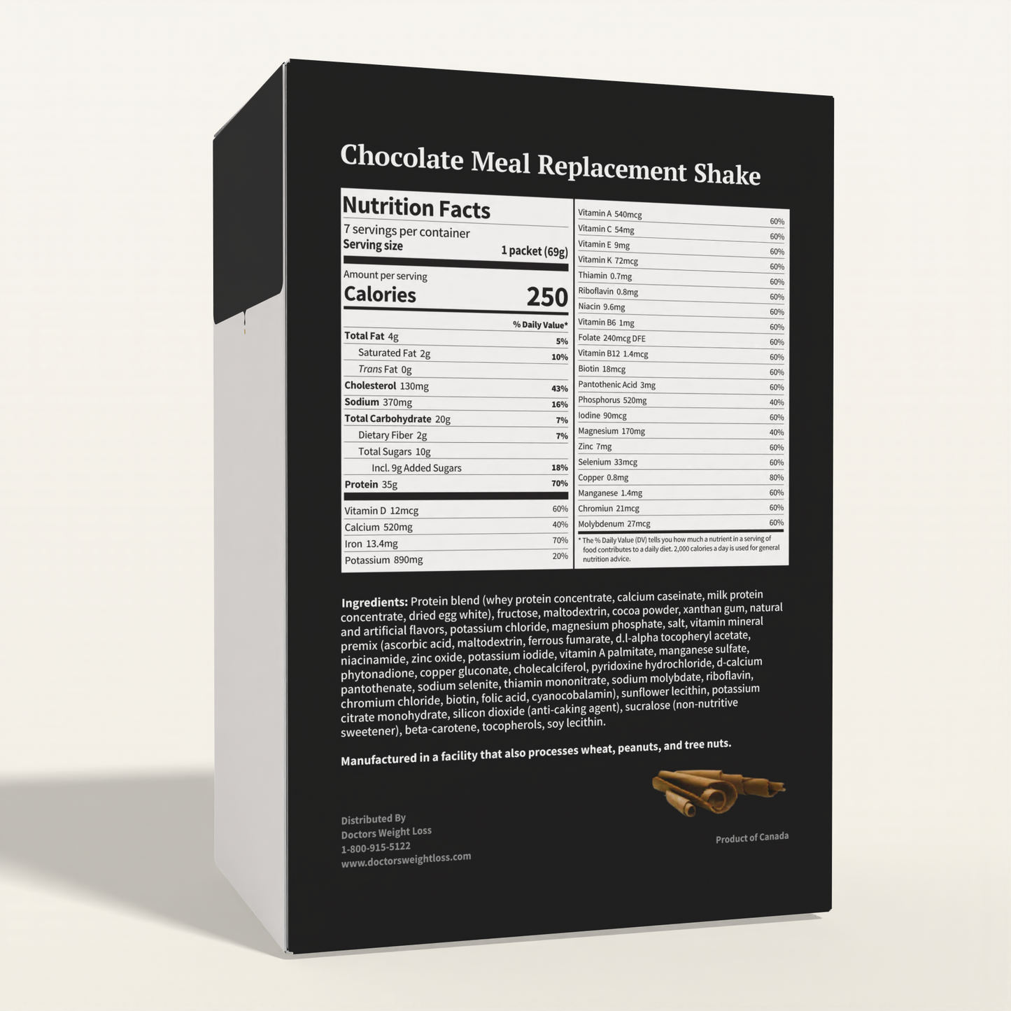 ProtiWise VHP Chocolate Meal Replacement Shake (7/Box)