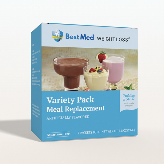 BestMed, Meal Replacement Pudding & Shake, Aspartame Free, Variety Pack