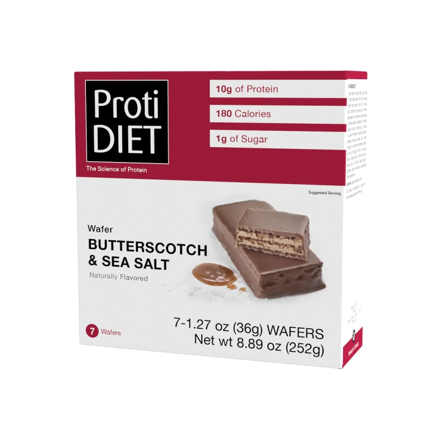 ProtiDiet - Butterscotch & Sea Salt Wafer (7/Box) - Doctors Weight Loss