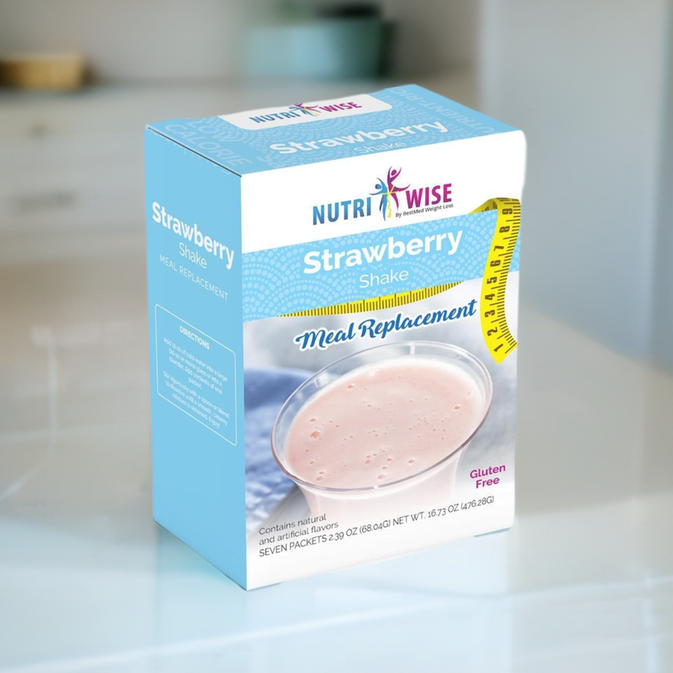 NutriWise Strawberry 35g Protein Meal Replacement Shake (7/Box)