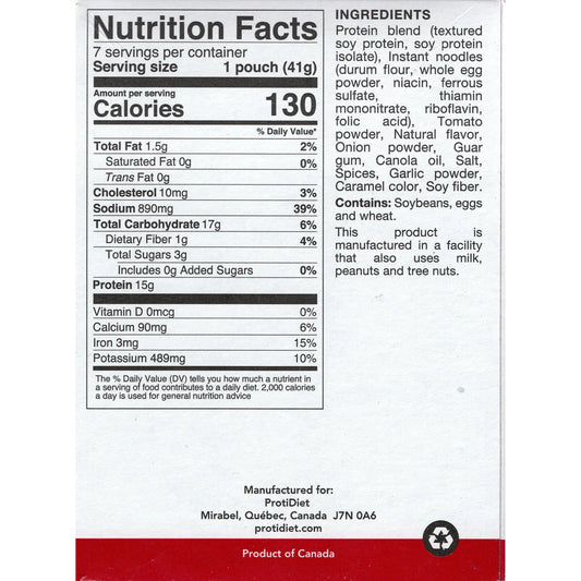 ProtiDIET Spaghettini Bolognese with Soy Chunks Sauce (7ct)