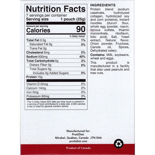 ProtiDiet - Chicken Noodle Soup Mix (7/Box) - Doctors Weight Loss
