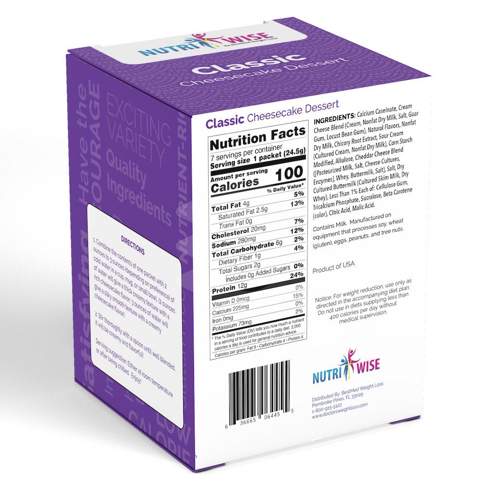 NutriWise - Cheesecake Dessert (7/Box) - NutriWise