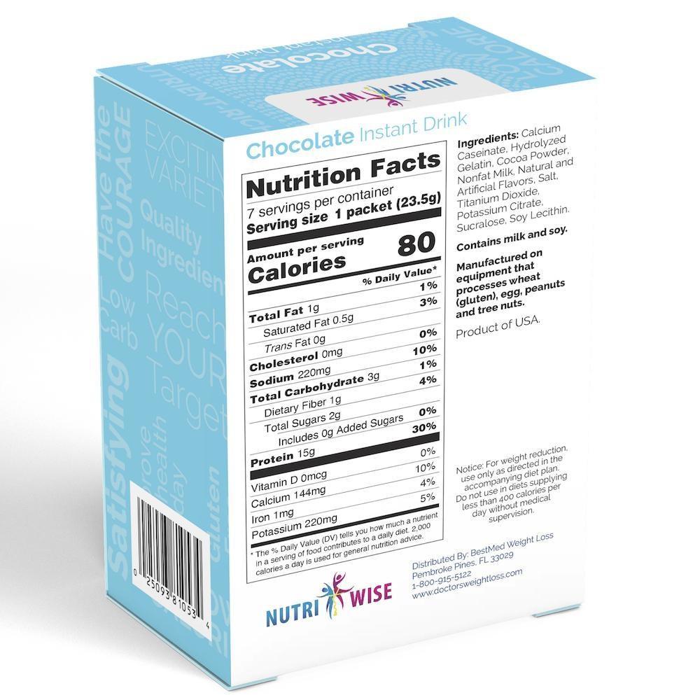 NutriWise - Chocolate Instant Drink (7/Box) - NutriWise