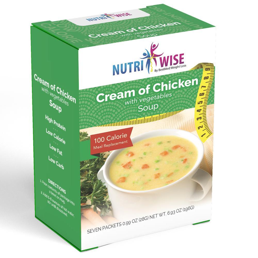 NutriWise - Cream of Chicken With Vegetables Soup (7/Box) - NutriWise