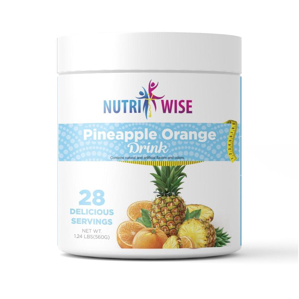 NutriWise - Pineapple Orange Fruit Drink Canister (28 serv.) - NutriWise