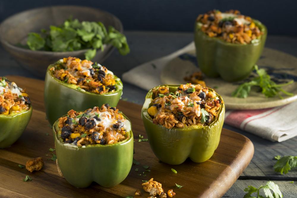 Vegetable Chili Stuffed Peppers - NutriWise