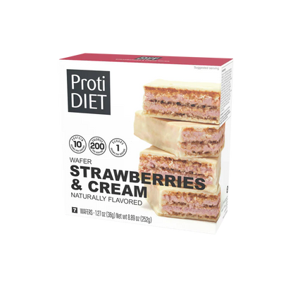ProtiDIET Strawberries & Cream Wafers (7ct)