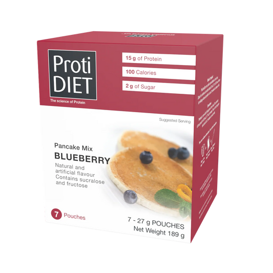 ProtiDIET Blueberry Pancake, Weight Loss Breakfast Meal (7ct)