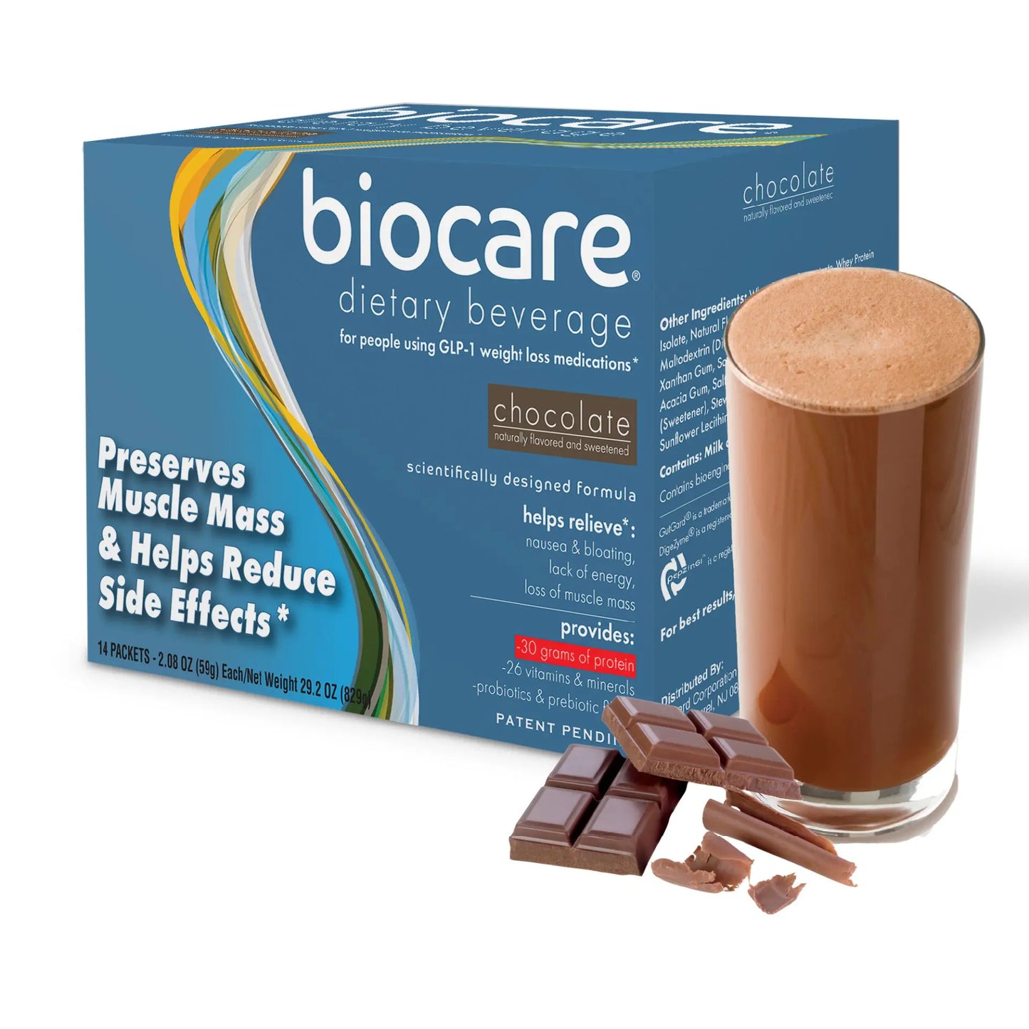BioCare V2 Chocolate | GLP-1 Beverage | 30g Protein (14ct)