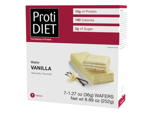 ProtiDiet - Vanilla Wafer Bar (7/Box) - Doctors Weight Loss