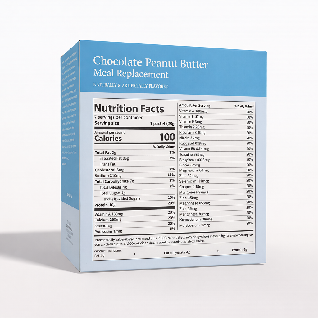 BestMed Chocolate Peanut Butter Pudding & Shake Meal Replacement (7ct)